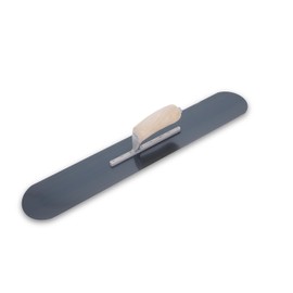 MARSHALLTOWN Fully Rounded Trowel, 24-Inch by 4-Inch Exposed Rivet Blue Steel Blade, Made In The USA SP24BR8