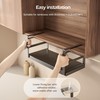 Hanging Under Shelf Storage Basket, Adjustable Width Under Cabinet Add-on