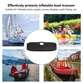 Transom Plate,Outboard Mounting Engine Bracket for Inflatable Boat Rubber Dinghy Kayak Marine Yacht (Black)