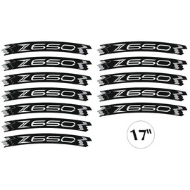 labelbike - Stickers Stripes Motorcycle Rims Wheels 17 Protection Kit Compatible with Kawasaki Z650 Tuning