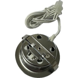 FRS Halogen Recessed Downlight 12v 20w Under Unit Cabinet Cupboard Chrome Warm White (Transformer Required), FR20ECCH