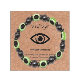 Stocking Stuffers Holiday Outfits for Women 2024 Evil Eye Bracelet for Men Tiger Eye Bracelet Amethyst Bracelet Evil Eye Charm Bracelet Adjustable Stretch Bracelet Bead Bracelet Jewellery Gifts for Women