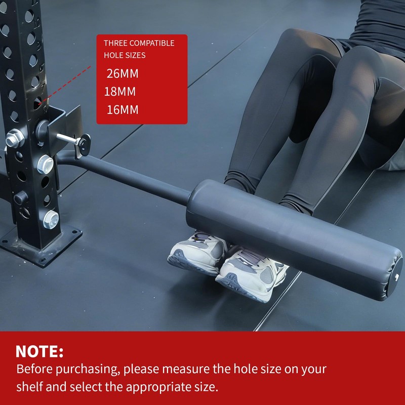Single Leg Squat Roller for Squat Rack,Extended Length Leg Press