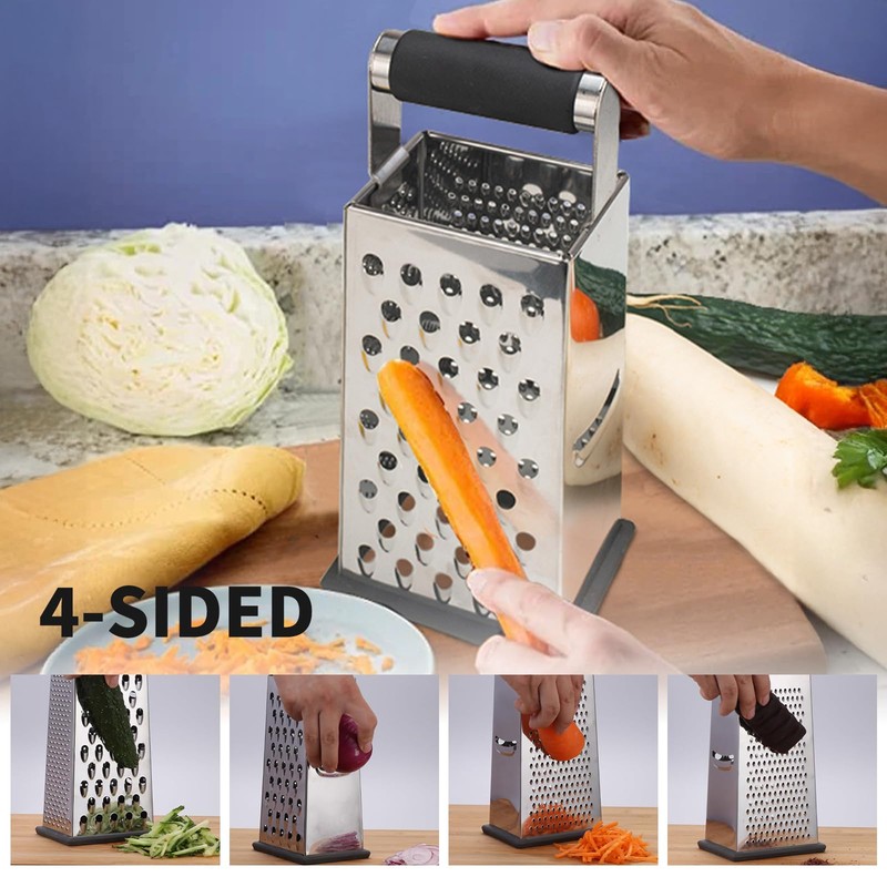 Cheese Grater - 2 Pack Box Grater & Kitchen Grater