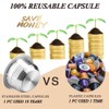 CAPMESSO Coffee Capsule, Reusable Vertuoline Pod Refillable Vertuo Capsules Stainless
