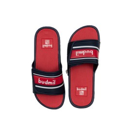 budmil Unisex Bathing Shoes Comfortable Bath Slippers for Men and Women Lightweight Non-Slip Shower Slippers, red, 37 EU