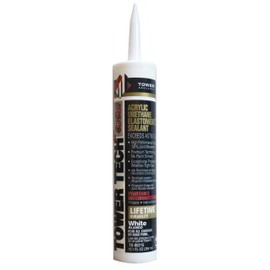Tower Sealants TS-00215 10.1 fl-Ounce Tower Tech 2 Acrylic Urethane Sealant, White - Pack of 12
