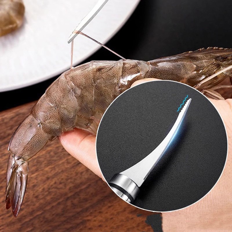Stainless Steel Shrimp Peeler,2 Pcs Shrimp Peeler Shrimp line Tool