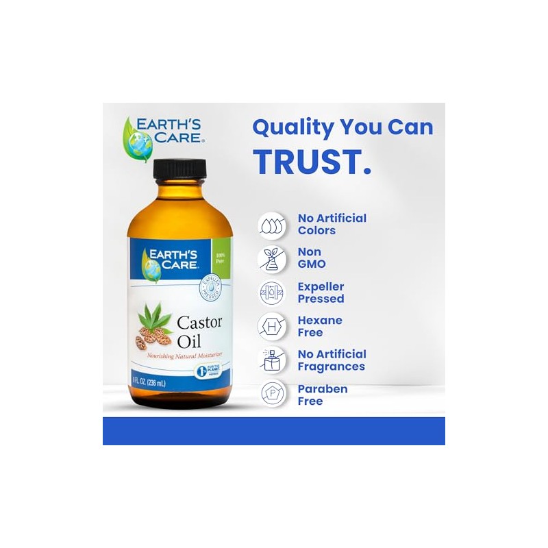 Earth's Care - Aceite de ricino Pure 100% - 8