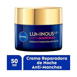 Crema Facial Reparadora de Noche NIVEA Cellular Luminous630 Anti-Manchas Ácido Hialurónico 50ml