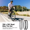 yeesport 2 Pack 700x35c Bike Tires Foldable 37-622/700x35c Gravel Bike
