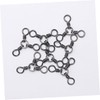 Totority 50pcs Fishing Swivels Connector Way Fishing Swivels for Tackle