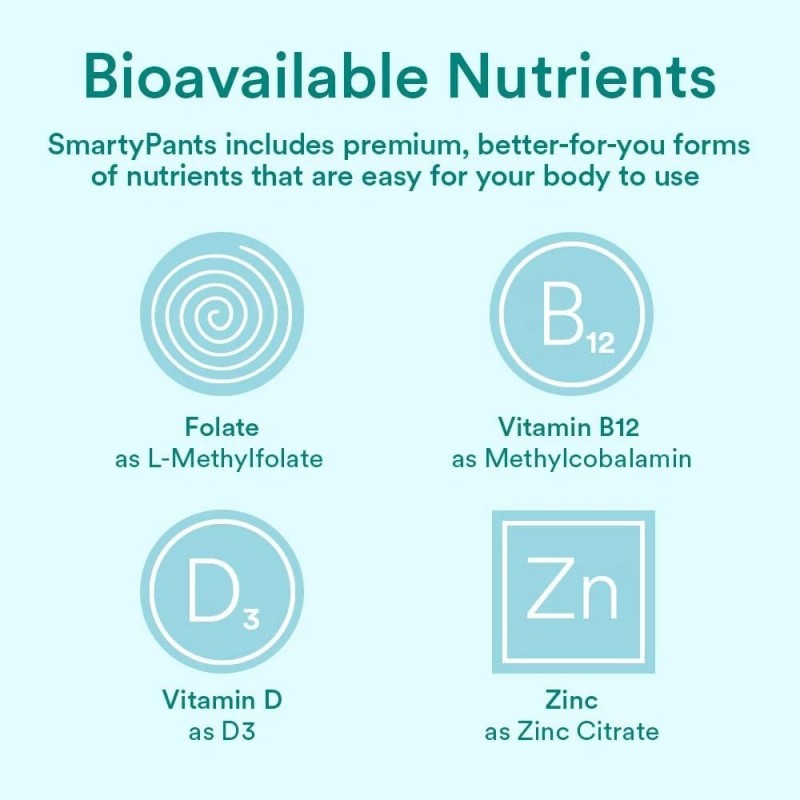 SMARTY PANTS - Organic Pre-Natal Multi Vitamin Wtih Probiotics -