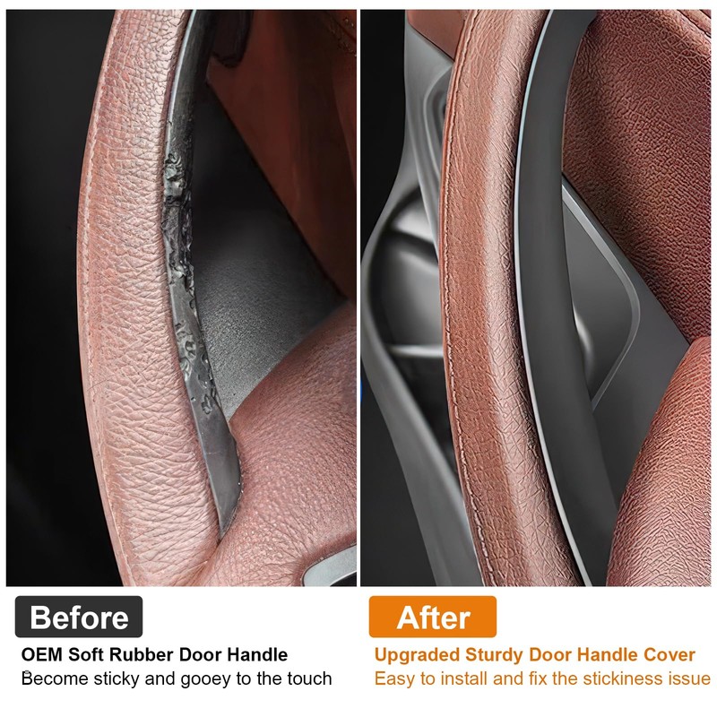DIRBOERF Passenger Side Beige Pull Handle Covers Compatible for X3