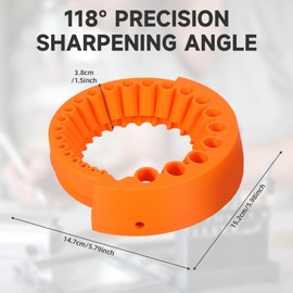 2 Pcs Drill Bit Sharpener for All Bits for Grinding Attachment, Afilador De Brocas 125 Mm, Giant Angle Grinder Drill Bit Sharpener for Grinder 2 To 13 Mm