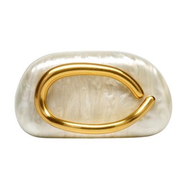 Versatile Clutch Purses for Women with Detachable Chain Pu Leather Handbags Evening Bag Designer Purses Elegant Vintage Gold Clasp Box Bag – Shoulder, Crossbody & Clutch Purse For Wedding Party Prom