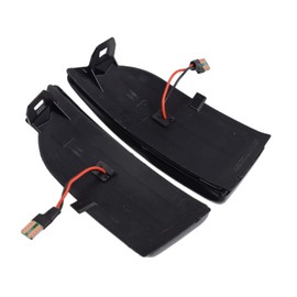 Sequential LED Turn Signal Side Mirror Lights Smoked Lens Fit 2012-2019 Ford Ranger T6 Raptor Wildtrak ，2019-2023 Ford Ranger Lariat ， 2015-2019 Everest U375 UA, (Smoked Lens T6)