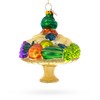 Sumptuous Fruit Platter Blown Glass Christmas Ornament