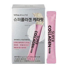 Amorepacific 바이탈뷰티 슈퍼콜라겐 케라핏 30포 / 저분자 콜라겐 Vital Beauty Super Collagen Kerafit 30 Sachets / Low Molecular Collagen