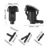 X AUTOHAUX 6pcs Windscreen Wiper Nozzles Kit Windscreen Washer Hose