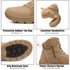 derlychug Men's Tactical Military 6 Inches Combat Side Zip Boot