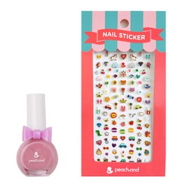 Peachand Peach and Princess Nail Color, Children's Manicure, Nail Stickers, Nail Stickers, Set (Bubblegum Pink/Ballerina Pink), Safe Ingredients, Kids Cosmetics, Present, Children's Makeup, Popular, Stylish, Children's Cosmetics, Cute