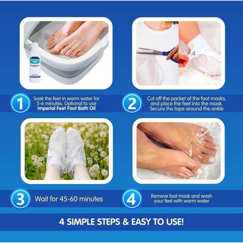 Pedicure Grade Foot Masks That Remove Dead Skin | Smooth