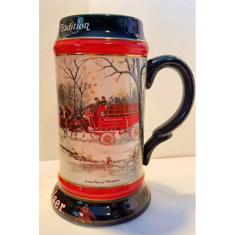 Budweiser Holiday Steins Collectable Holiday Stein Series (1990)