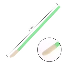 DBOO 100 PCS Disposable Lip Gloss Brush - Lipstick Concealer Brushes - Lip Applicator Wands Perfect for Lips, Eyes and Makeup Application (Green)