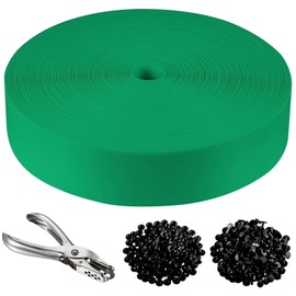 Chain Link Fence Privacy Strip, Privacy Fence, 246 ft. Fence Privacy Strip, (Includes 200 Clasps + One Hole Punch) Green，Suitable for Decks, patios,grates, Wire mesh and More.