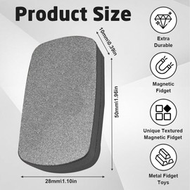 SGZIOO Fidget Slider EDC Toys, Metal Fidget Toy, Magnetic Fidget Toys, Magnetic Slider Toy, Anxiety Relief, Stress Toy for Autism, Gifts for Children and Adults