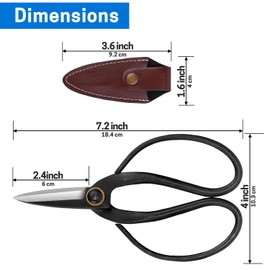 VISEMAN Japanese Bonsai Pruning Scissors-KinTakashi Gardening Shears for Bonsai Trimming
