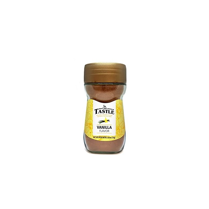 Café Tastlé Natural Flavored Instant Coffee, Vanilla Flavor, 2 Jars