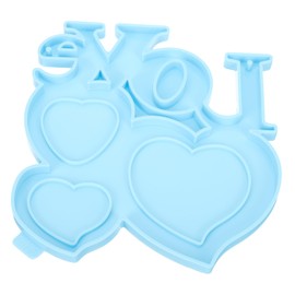 COHEALI Heart Photo Frame Mold Mould for Valentine's Day Decoration Craft Easy to Demould Non-Sticky Reusable for Home Office Decor