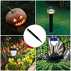 Luxshiny 10pcs Plastic Ground Stakes Lamps Reinforced Ground Spikes Stakes