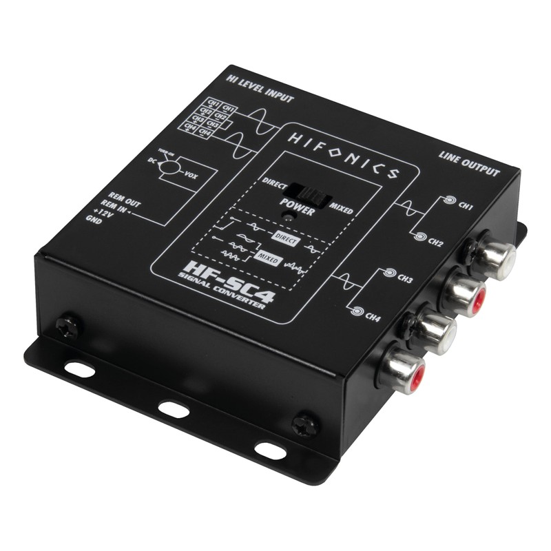 Hifonics HF-SC4-ISO 4-Channel High to Low Level Converter with Automatic