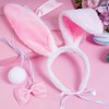 SUMERSHA 3Pcs Easter Dog Bunny Costume Set Pet Plush Rabbit