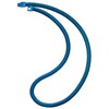 COOLSTEELANDBEYOND Hip Hop Necklace, Steel Blue Flat Herringbone Chain for