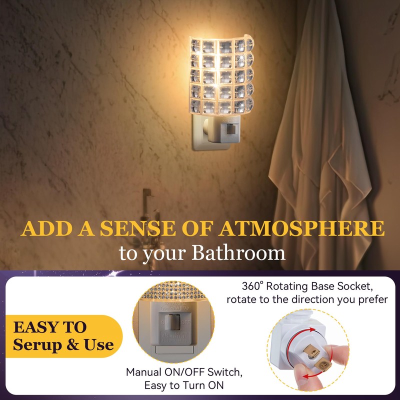 LED Night Light, Night Lights Plug Into Wall with Manual