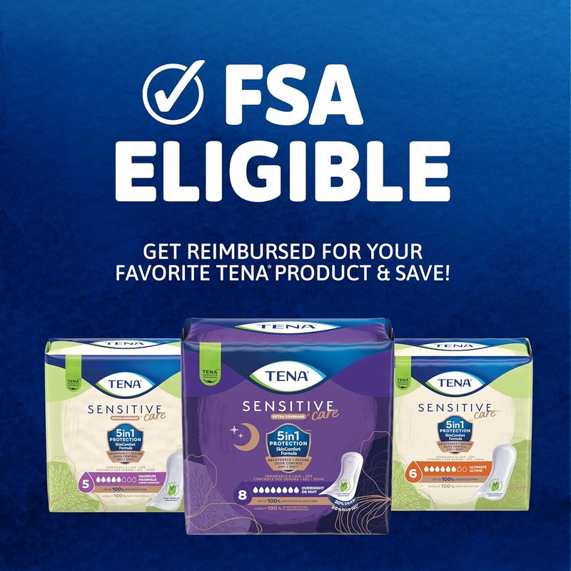Tena Sensitive Care Incontinence Pads, Postpartum & Bladder Control Pads