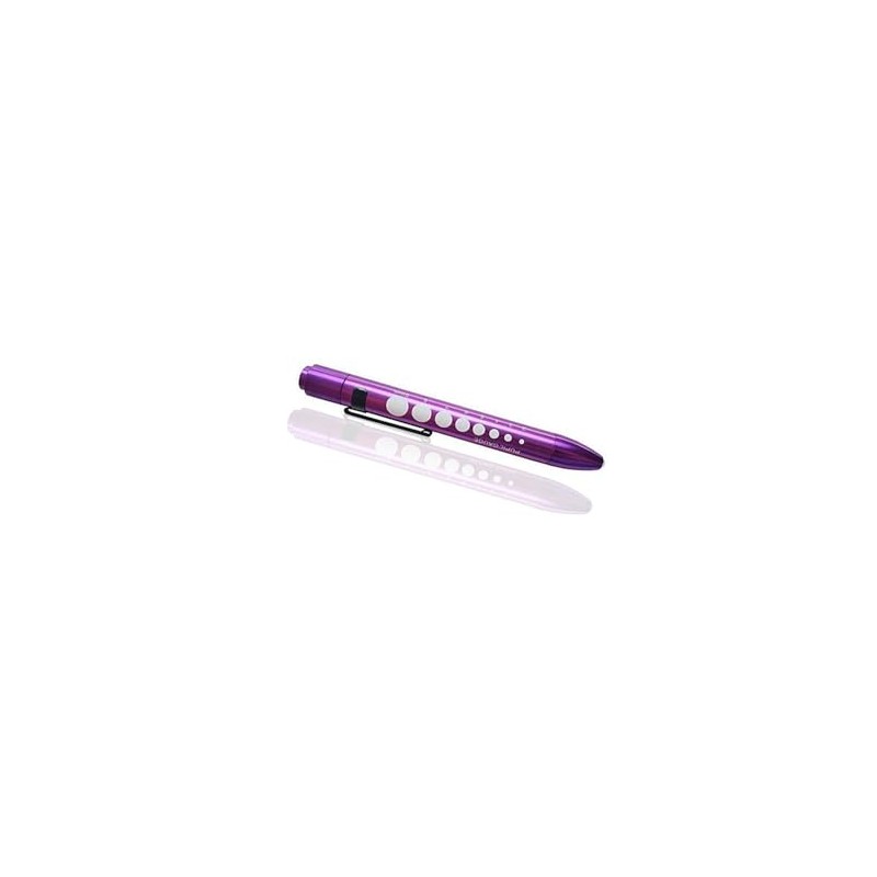 EMI Purple Aluminum LED Pupil Gauge Click Penlight – Medical