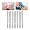 10pcs Stainless Steel Nail File 4 Sides Nail File Fine