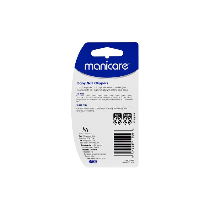 Manicare Baby Nail Clippers with Nail File