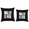 Mulch Is Here Funny Dad Life Meme Throw Pillow