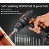Self Centering Drill Bit Set, Be Compatible with 1/4 in