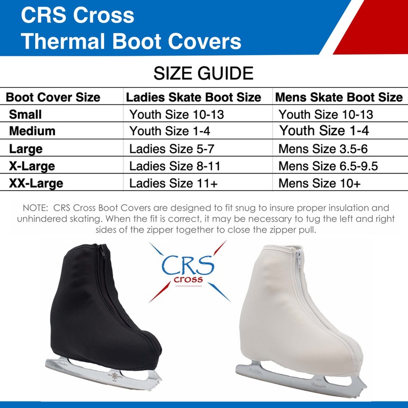 CRS Cross Thermal Skate Boot Covers - Insulated Neoprene Warm