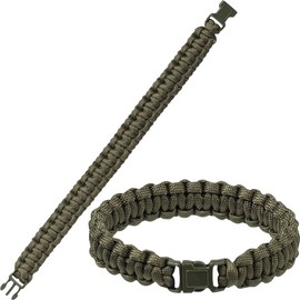 Mil-Tec Paracord Wrist Band 15mm Olive size S