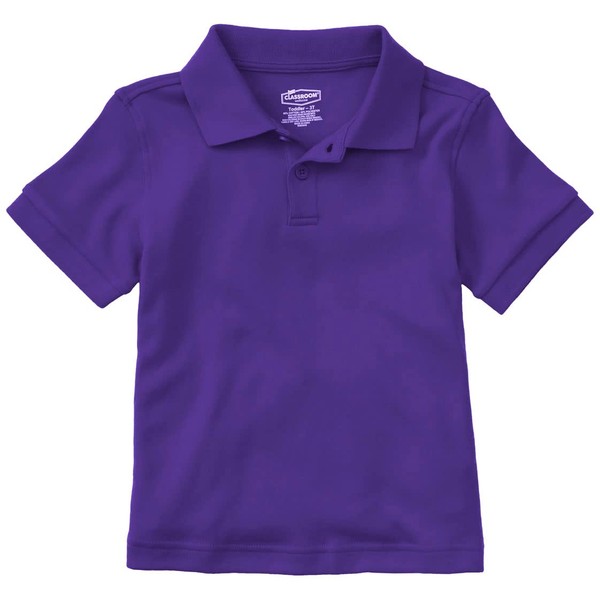 Classroom School Uniforms Toddler Short Sleeve Interlock Polo CR891D, 4T,