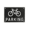 Dulton R855-994BK BICYCLE PARKING Iron Sign, Black, Symbolic Charm, Bicycle