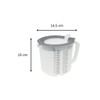 Dr. Oetker 1802 measuring cup with lid, gray, transparent, 1.4